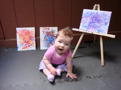 Some more finger painting… in honor of Dad.