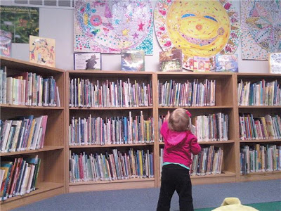 Elayna’s 1st trip to the library!
