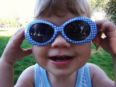 She loves her new sunglasses! =)